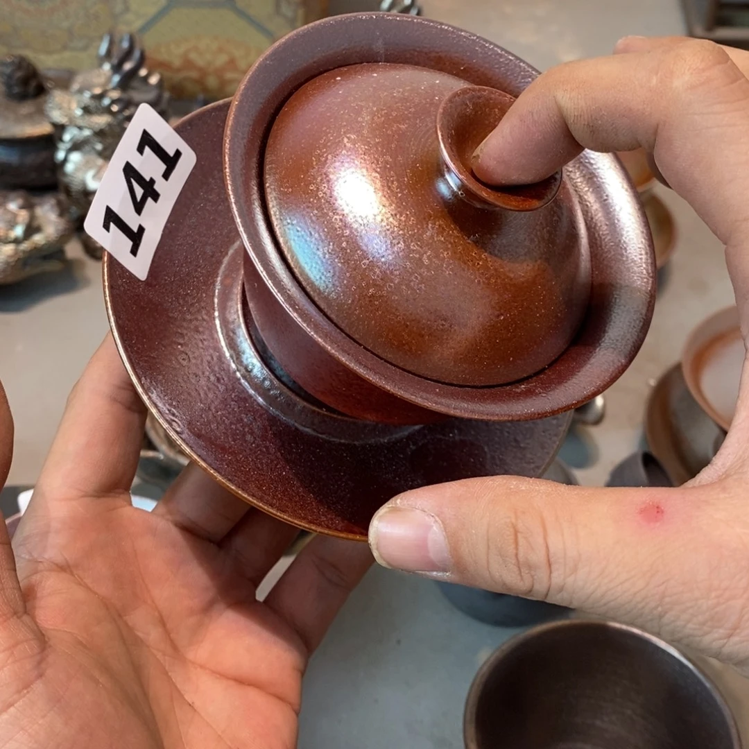 柴烧茶具陶瓷杯子