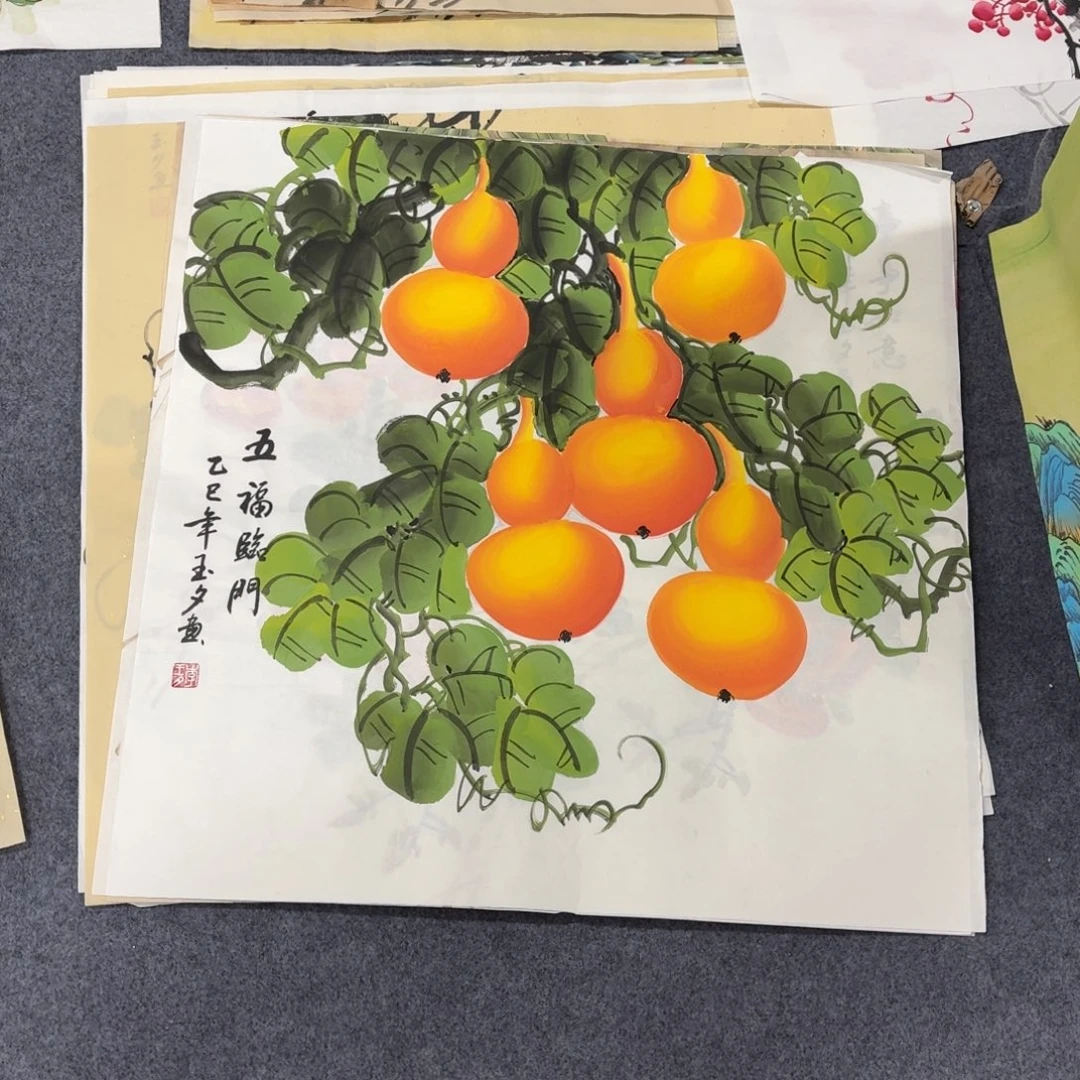 国画68×68手绘画画画