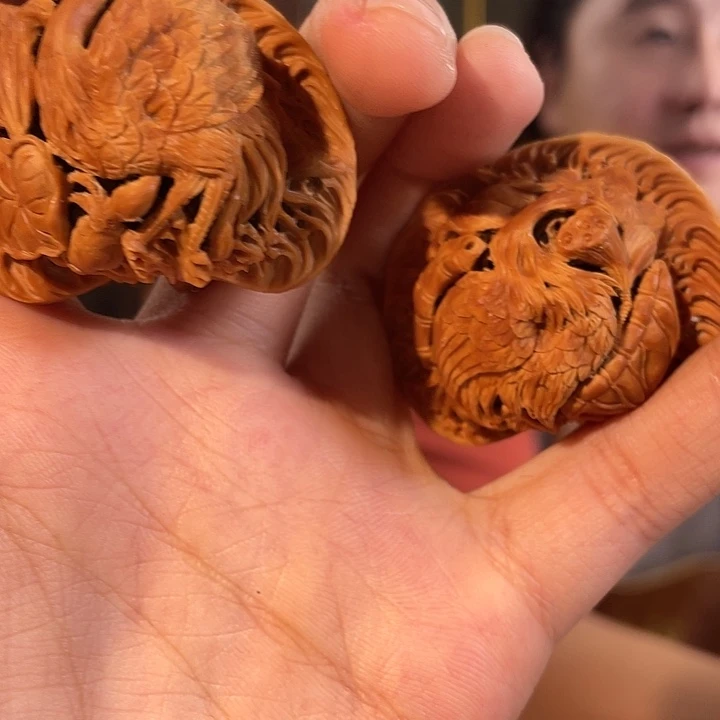 L***帅橄榄核手串/手链一路莲升（核桃）