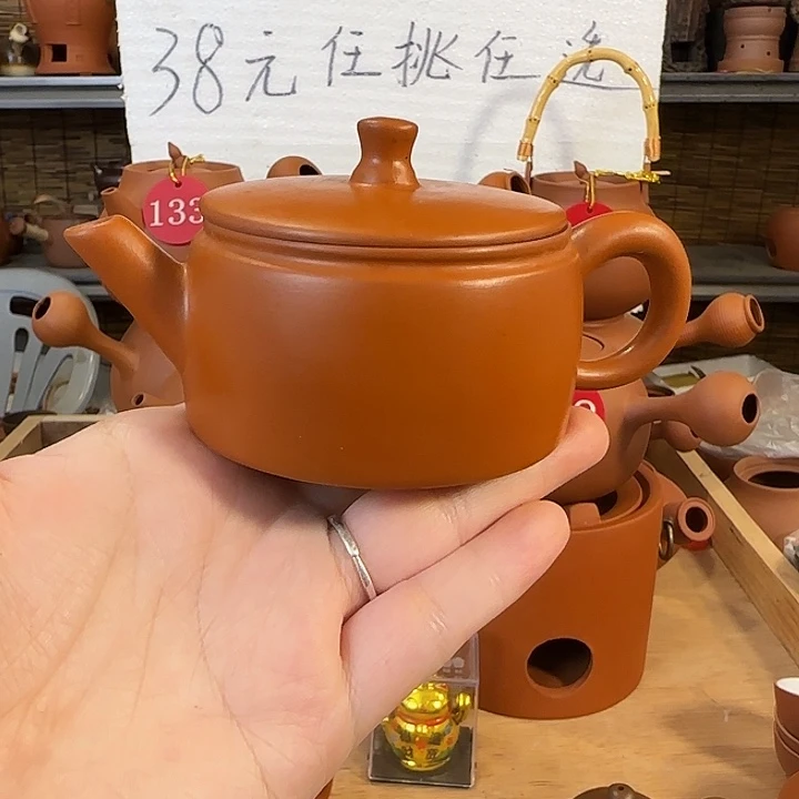 朱泥泡茶壶120毫升大口库存