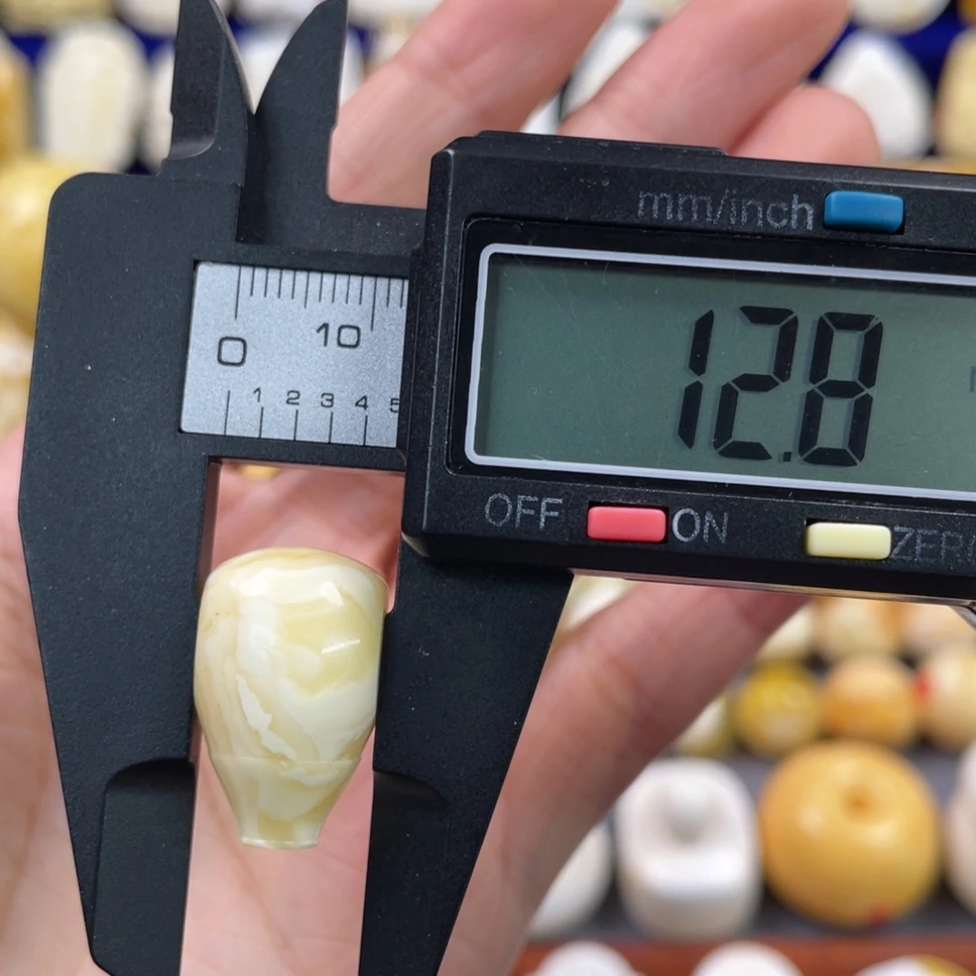 蜜蜡裸石未镶嵌琥珀蜜蜡三通配饰