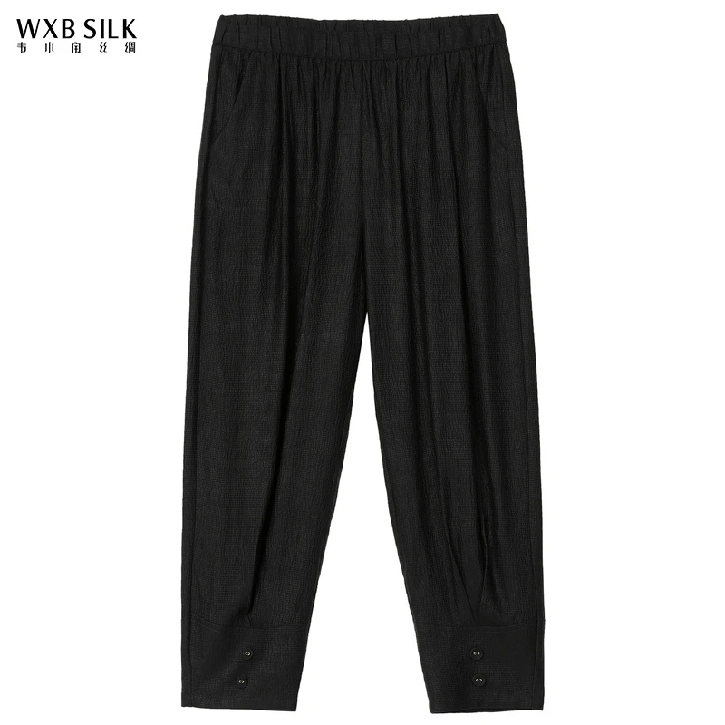韦小宝香云纱休闲春夏丝绸长裤2321140311