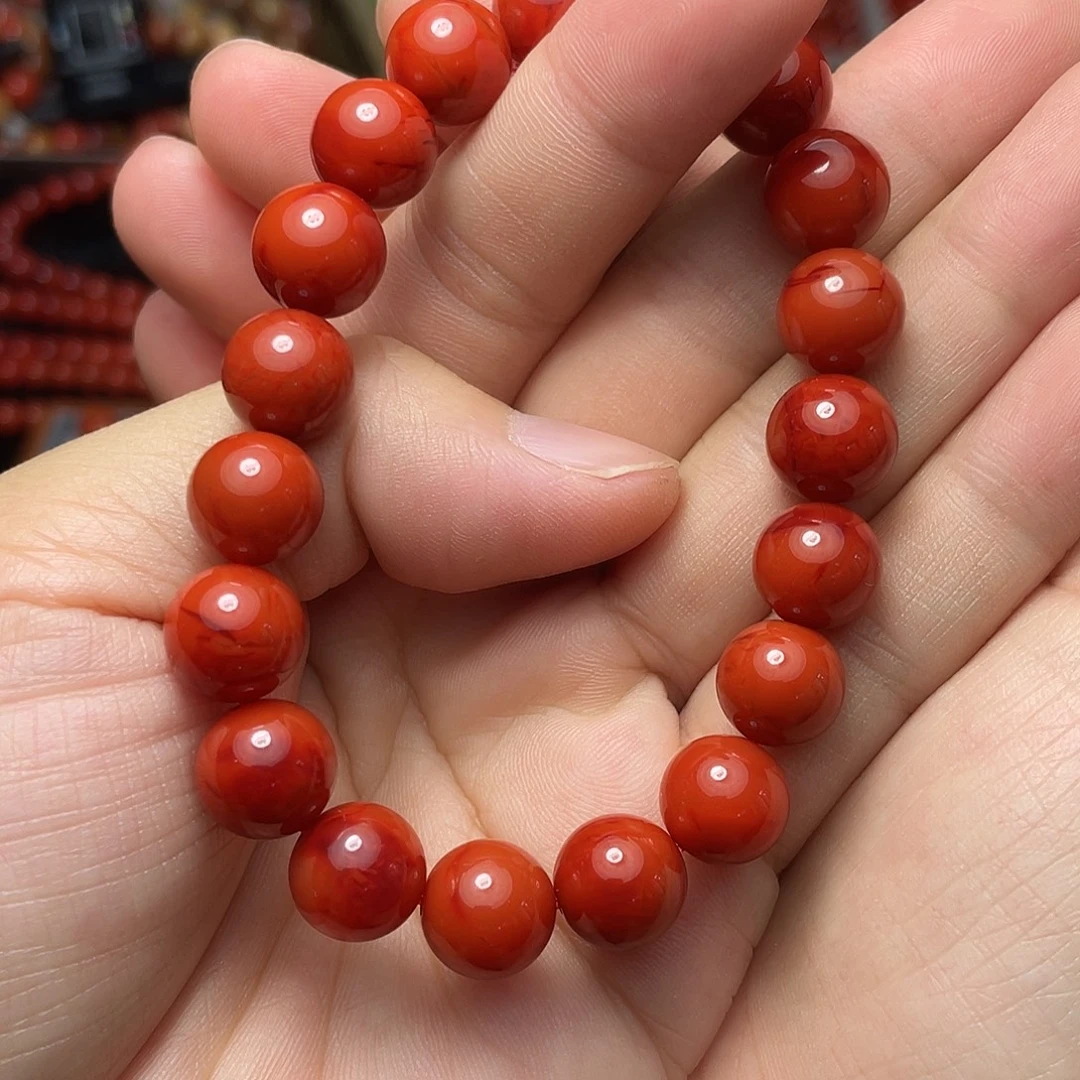 南红玛瑙未镶嵌手串10
