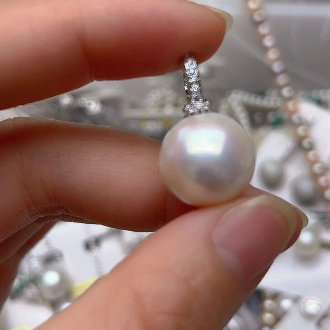 淡水珍珠吊坠耳钉未镶嵌