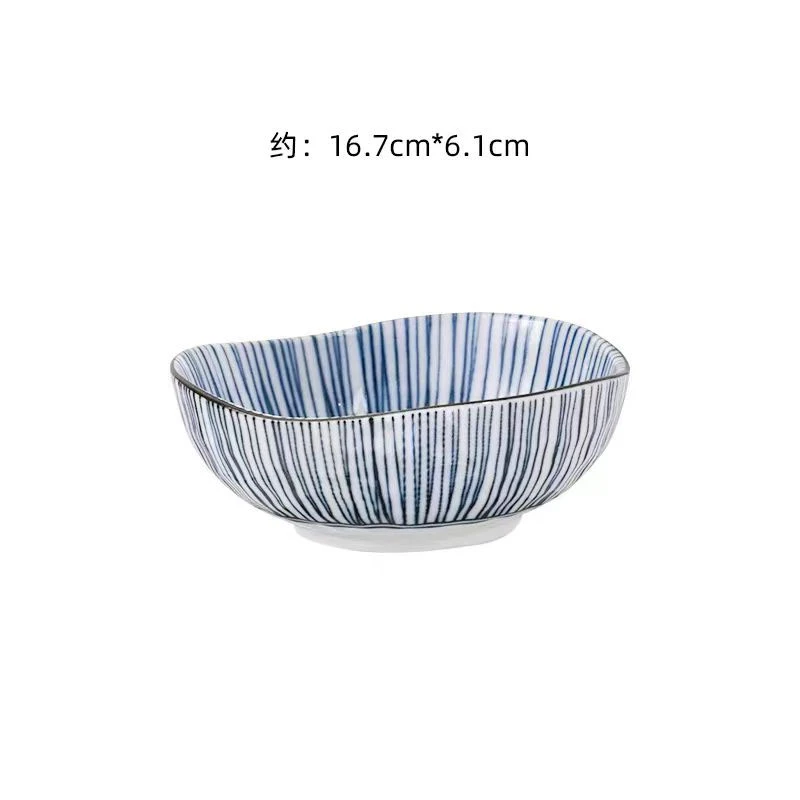 【16.7cm/1只】摩瑟家居【日本細十草三角55缽】HAZC