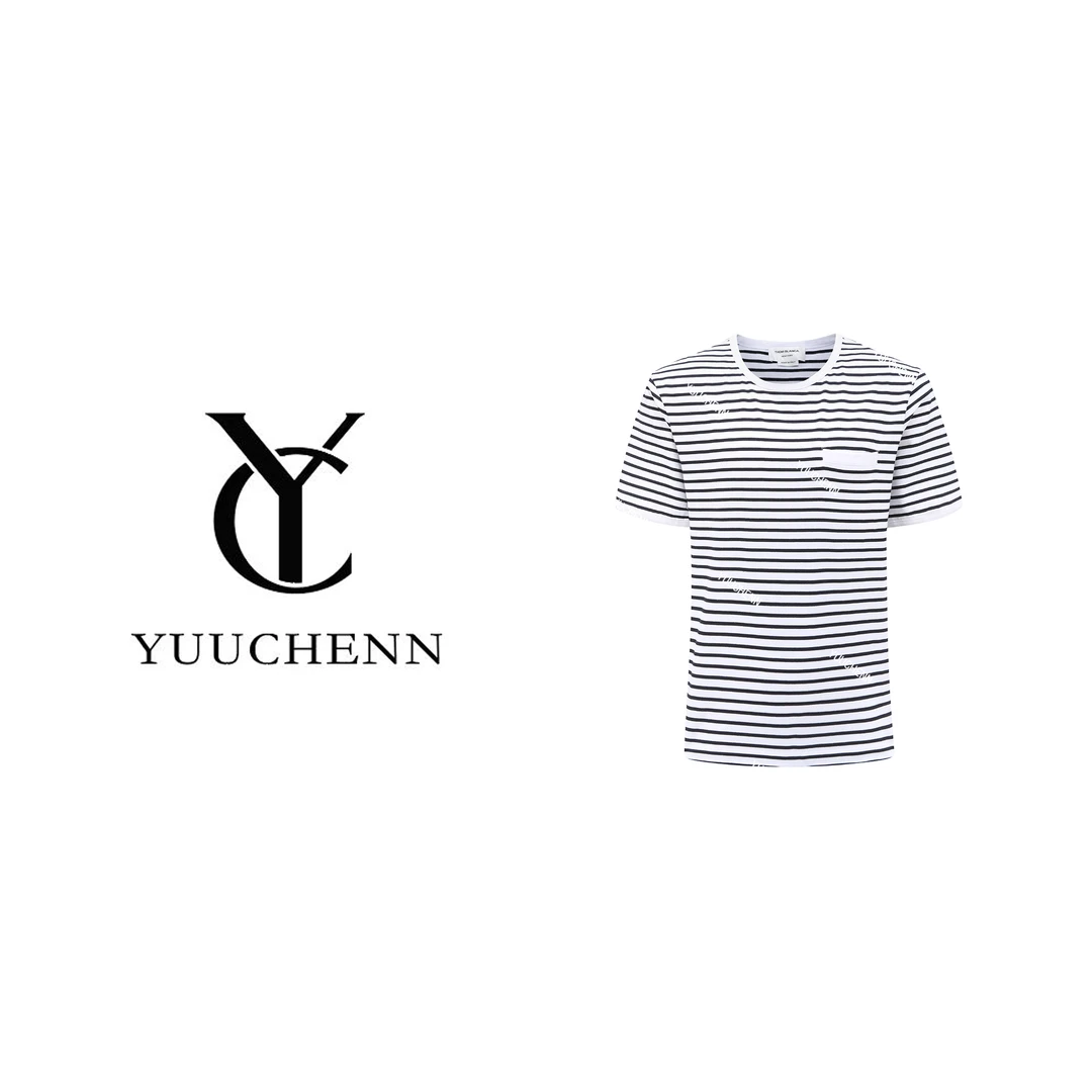 YUUCHENN/时尚百搭T恤1896黑条