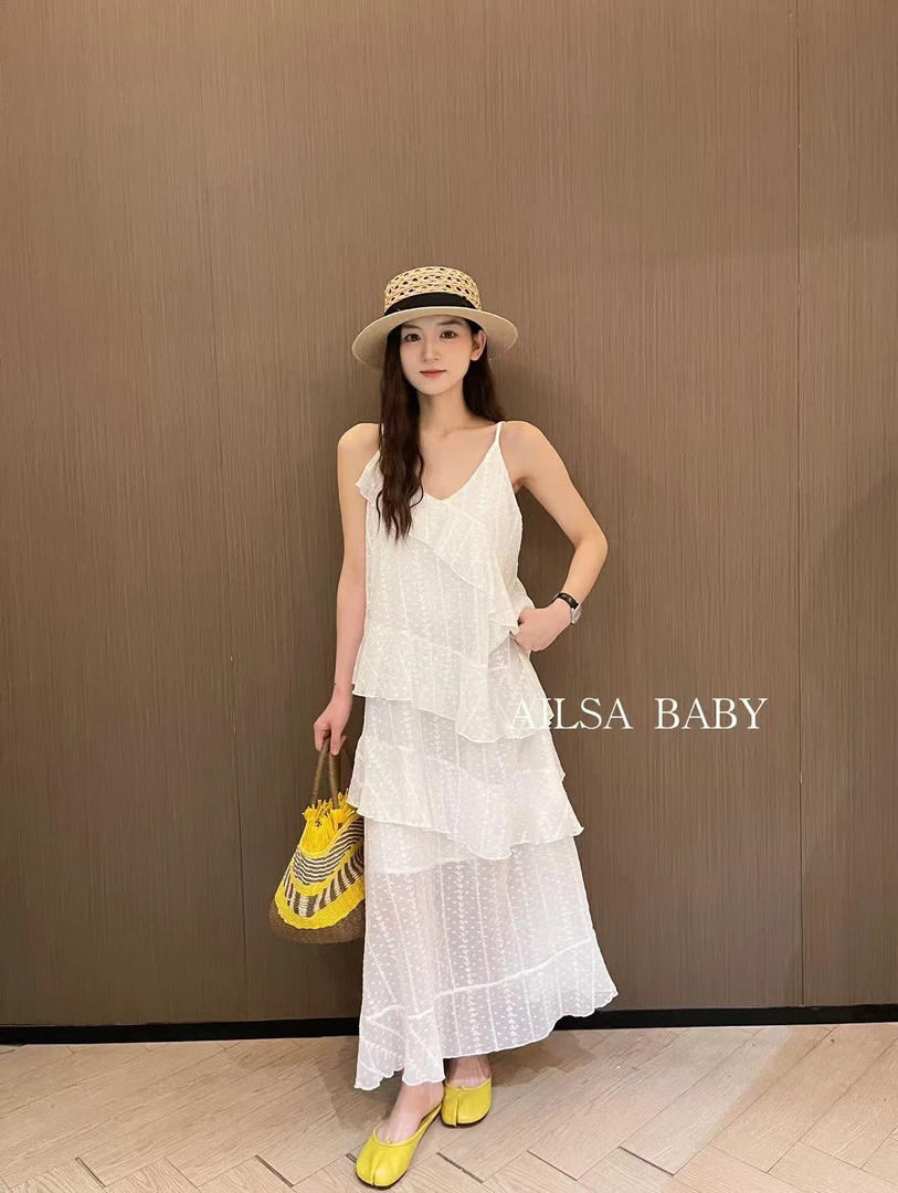 【AILSA BABY】欧货多层花边手工刺绣连衣裙/31503A