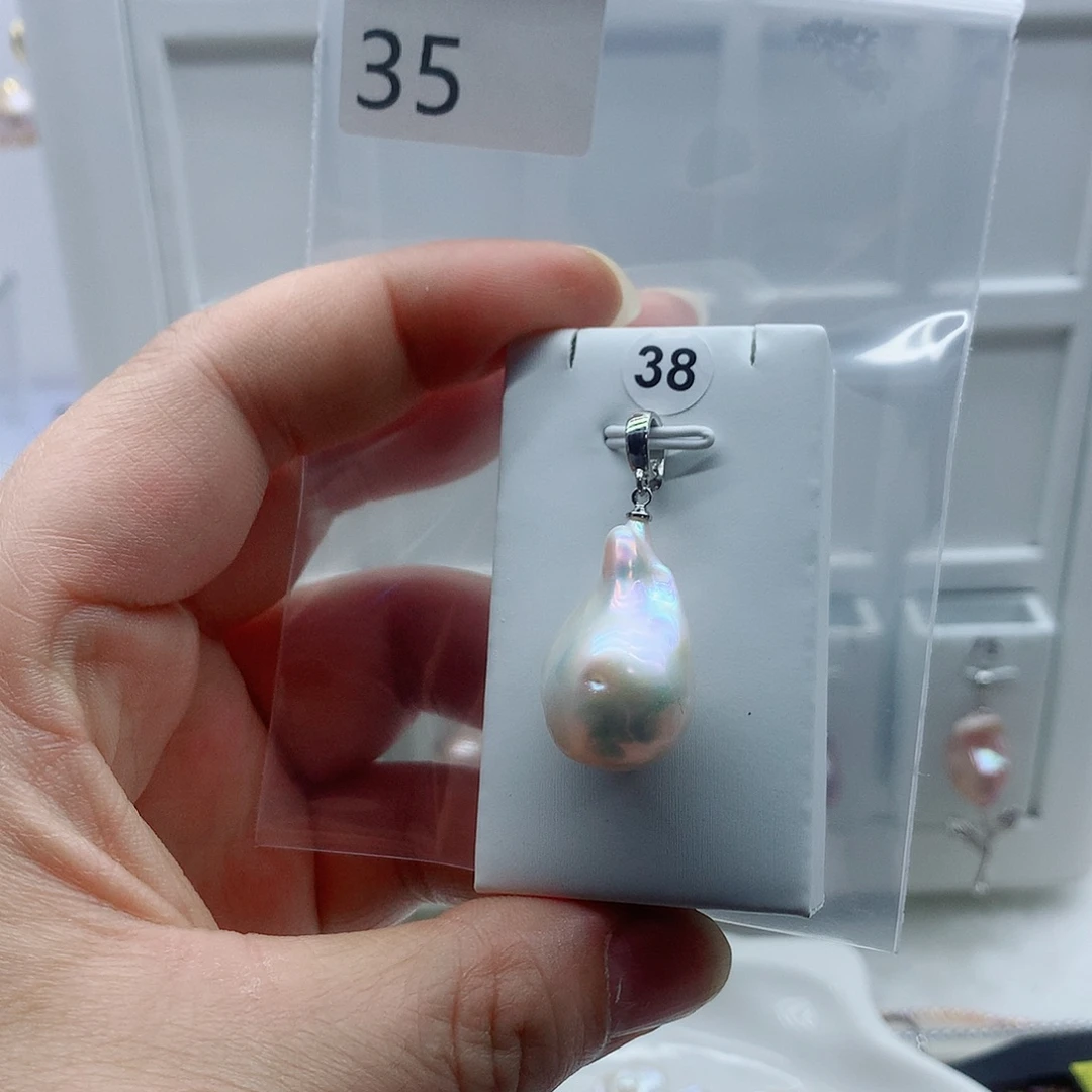 吊坠(不含链)淡水珍珠合金