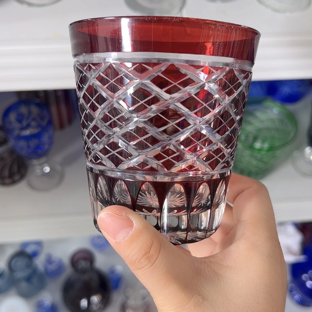 水晶玻璃高脚款微瑕一个