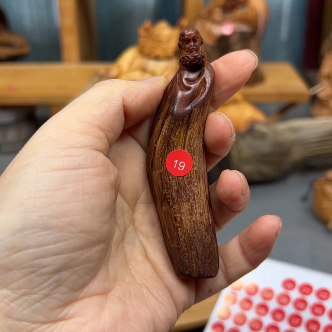 开***号木崖柏木摆件手把件