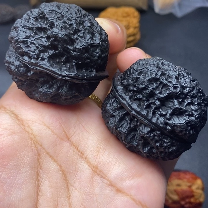把件文玩核桃41尺饕餮金蟾