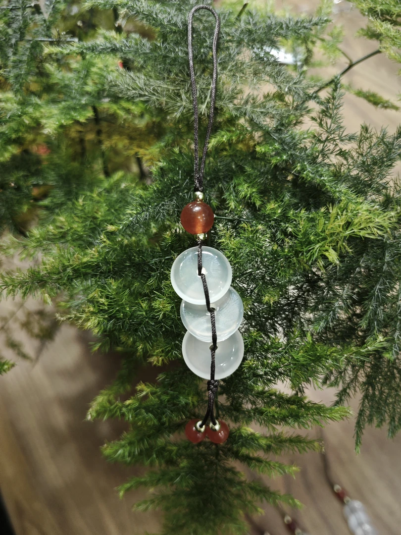 气质百搭款荔枝冻平安扣玛瑙挂件JY001多样性随机发一 （福利）