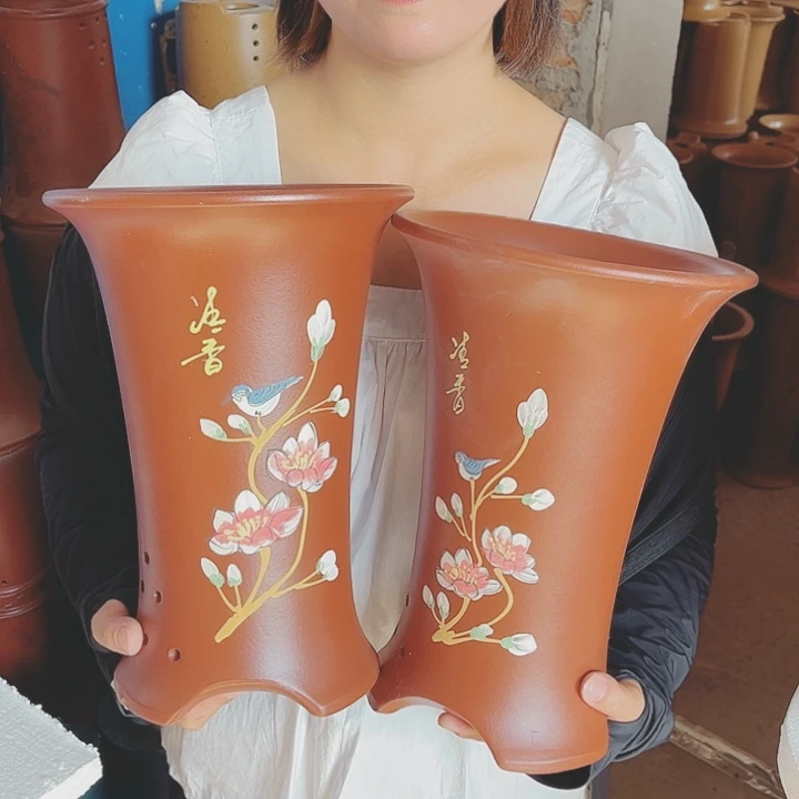 宜兴紫砂精品花盆