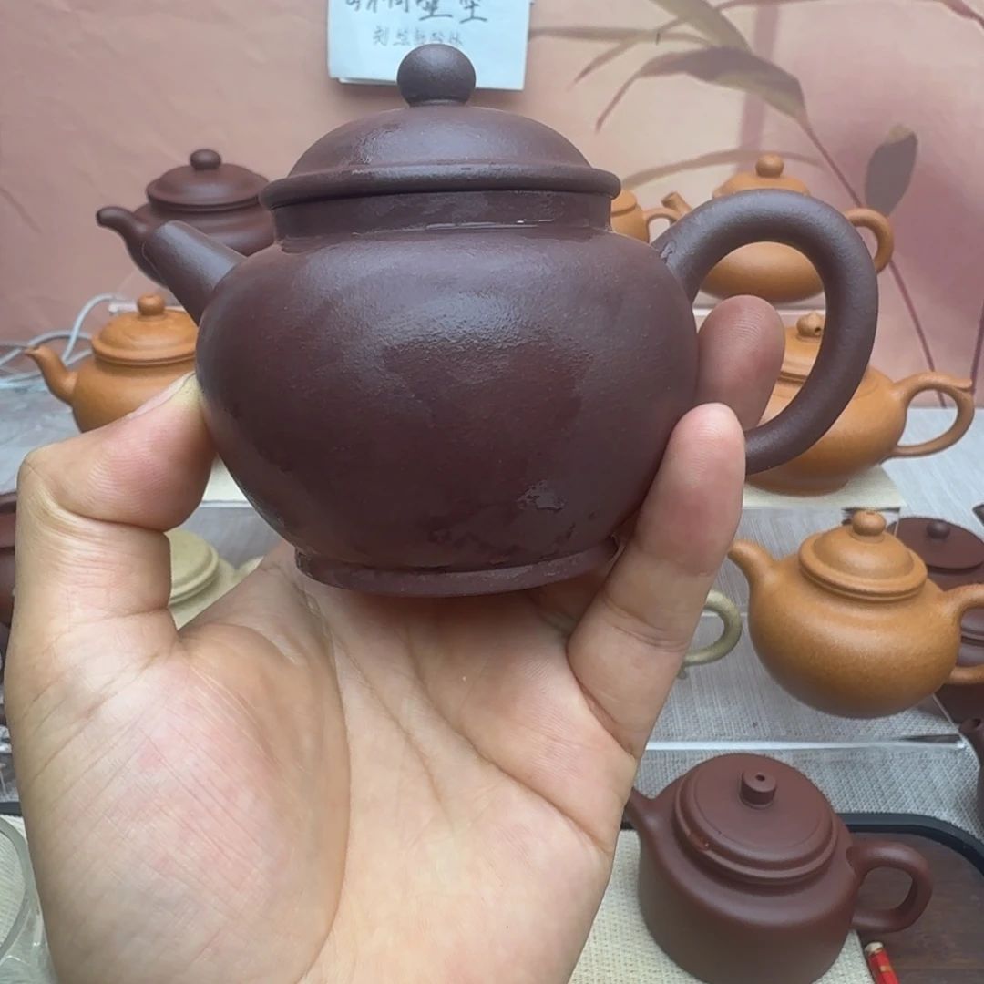 噢***琴紫砂茶壶微瑕巨轮170cc