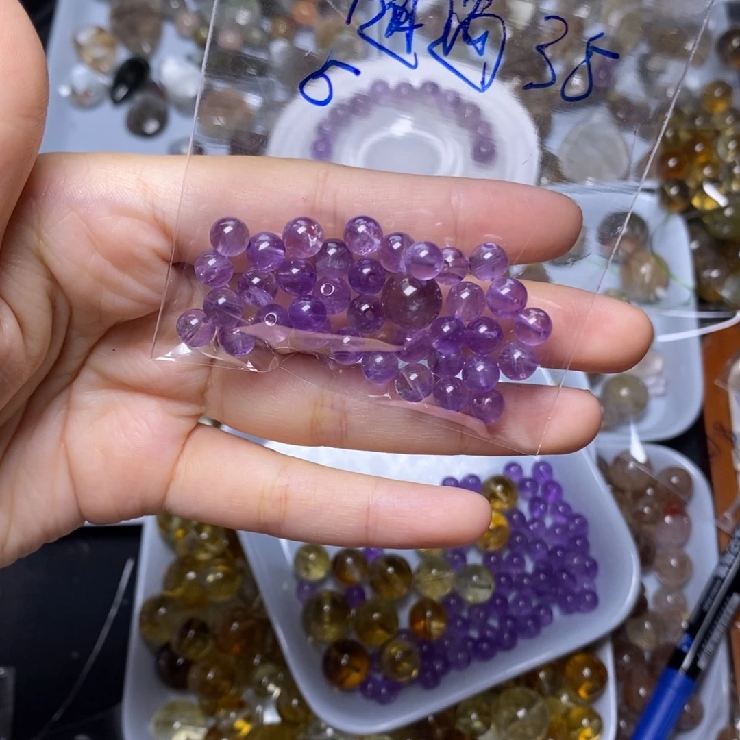 *****未镶嵌手链水晶紫水