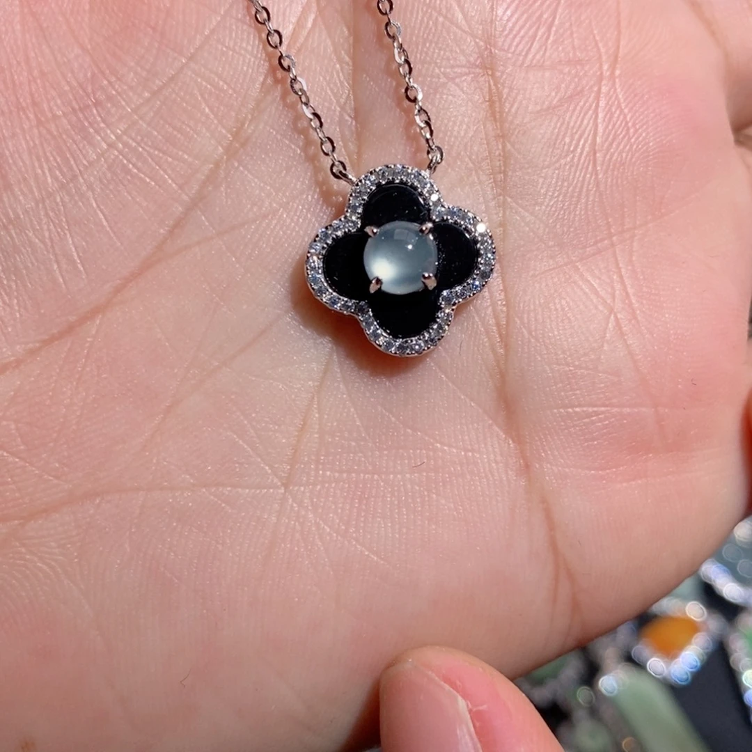 翡翠银S925镶嵌颈饰 c c c