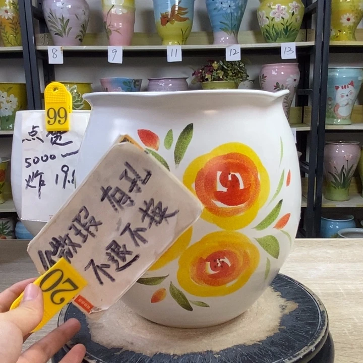 景德镇高温陶瓷花盆