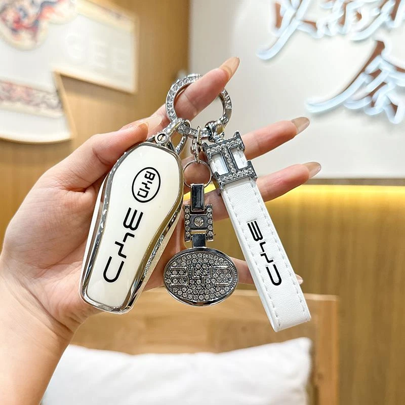 适用于比亚迪钥匙套秦plusdmi元plus宋pro海豚e3汉e9唐e2海豹扣包