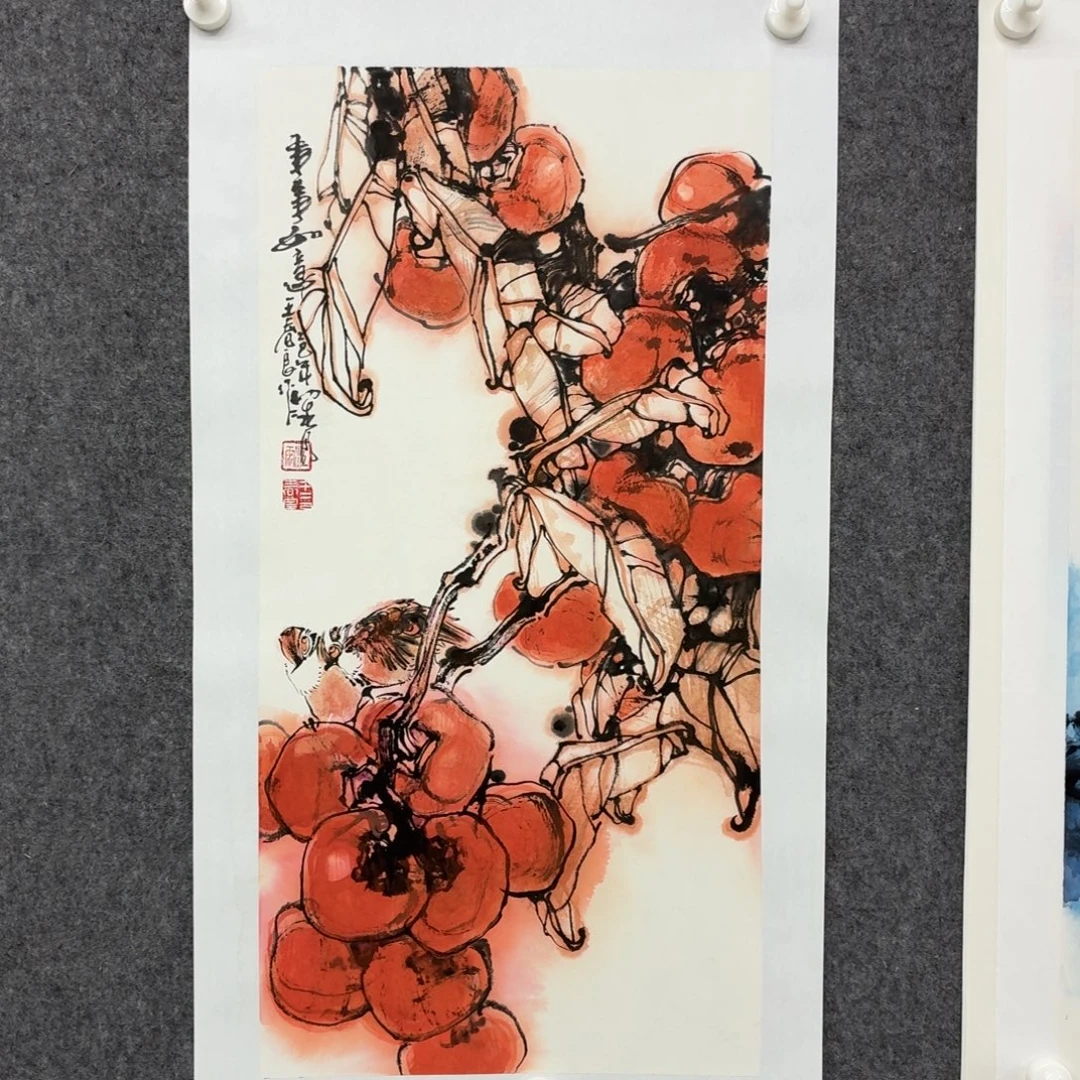 J***E国画宣纸和笔的颜色也很