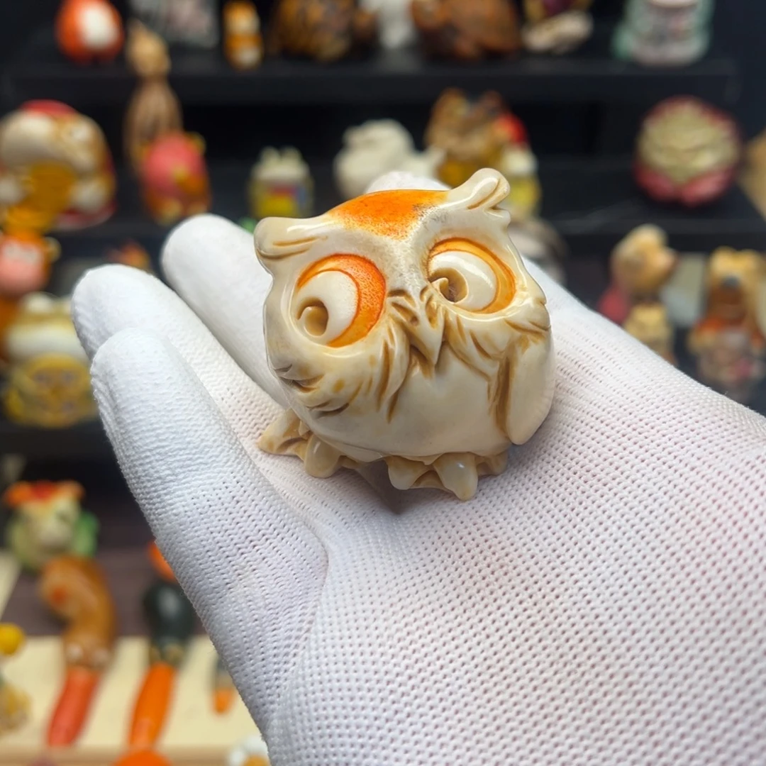 吴***岑竹杨东方老师雕刻猫头鹰