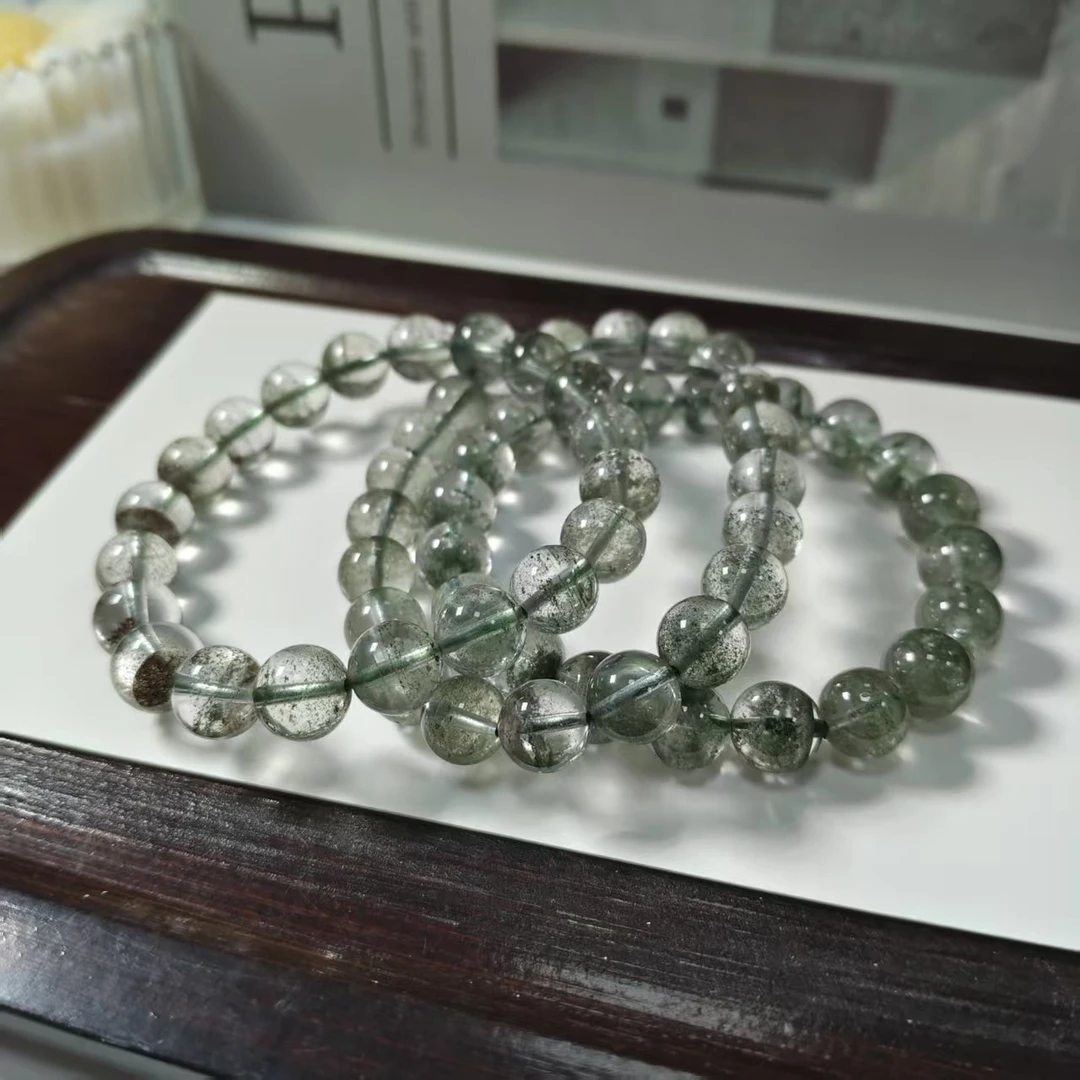 【书记甄选】天然绿幽灵单圈手链 约9mm 多样性发一件 CK2919