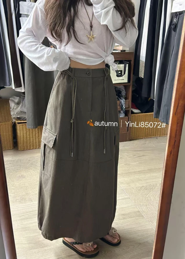 尹-牛仔工装裙85072