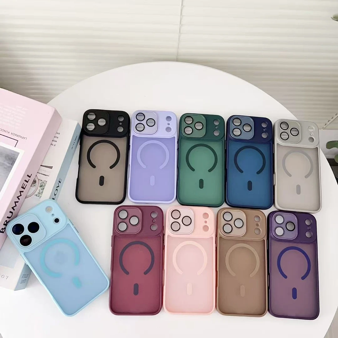 适用苹果17Promax手机壳iPhone16Promax磨砂15pro抗指纹/磁吸硬壳