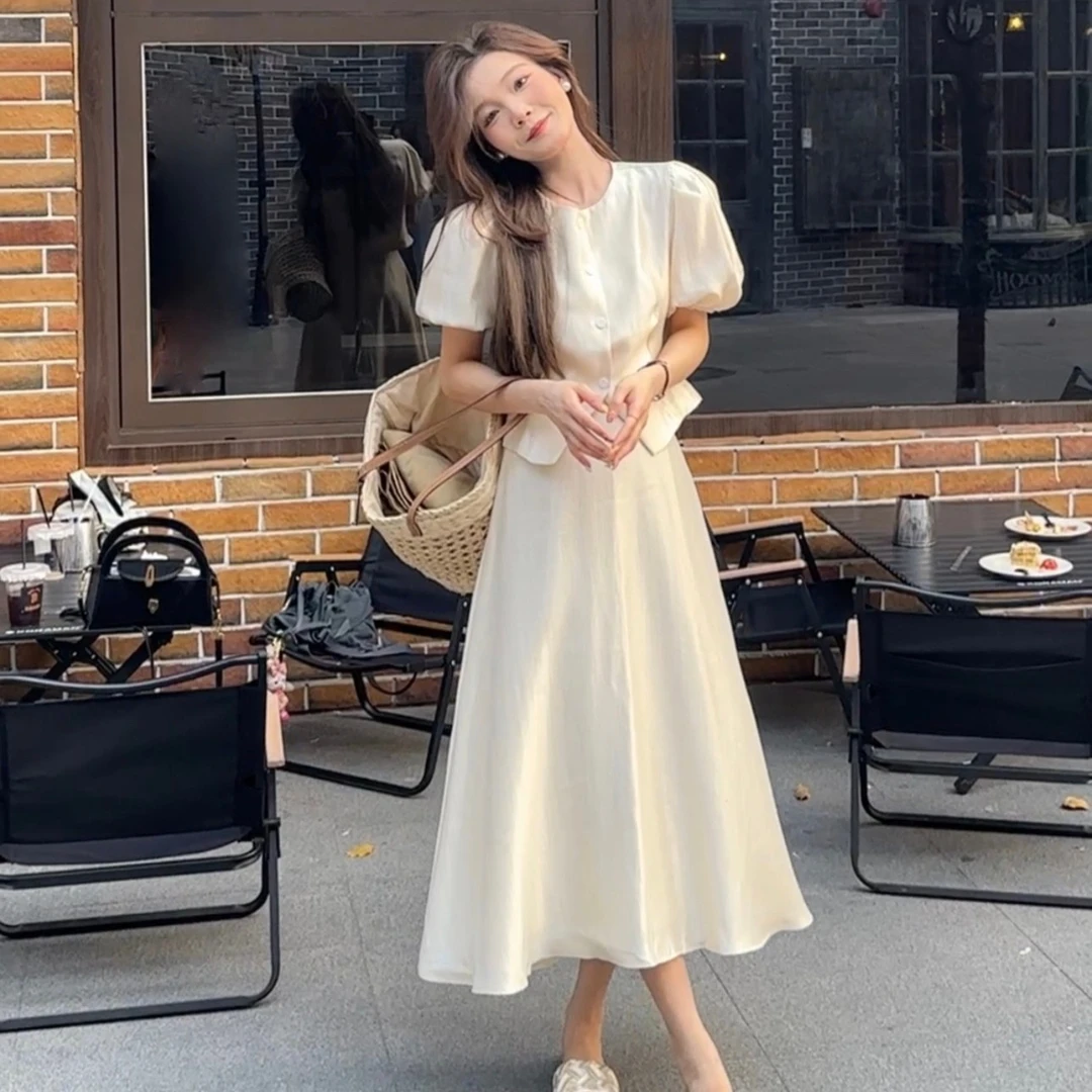 【芝士cheese】赫拉小姐设计感夏季法式气质收腰裙子两件套套装