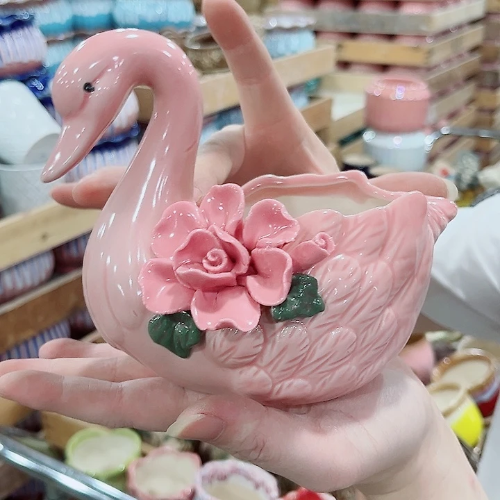 有孔.凑单10元陶瓷花盆发货！