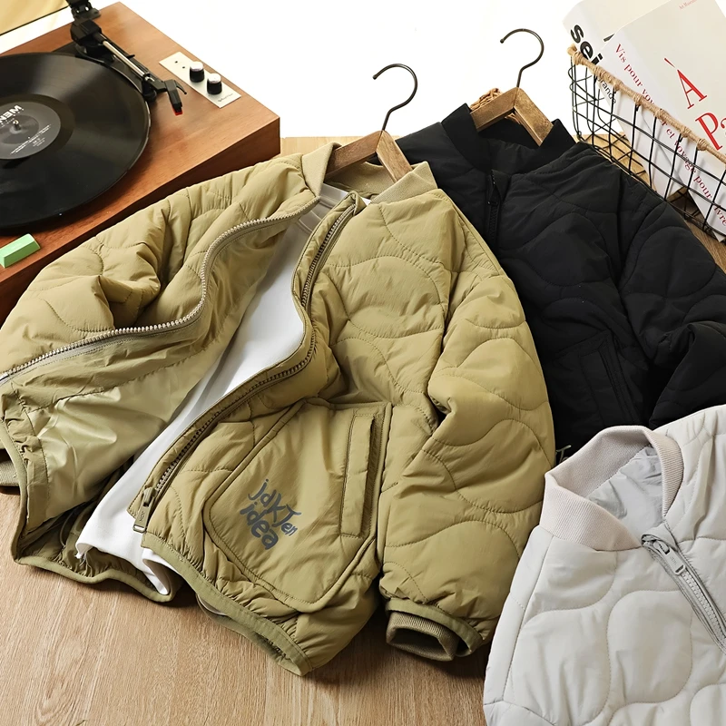 男童秋冬款新款绗棉外套中大童校服神器内搭棉衣保暖加厚6683