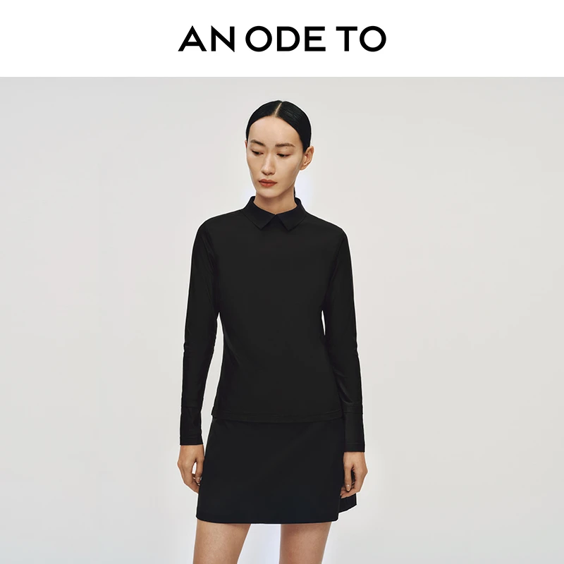 an ode to针织立领弹力女士外裸感防晒抗菌24SSWPL0032