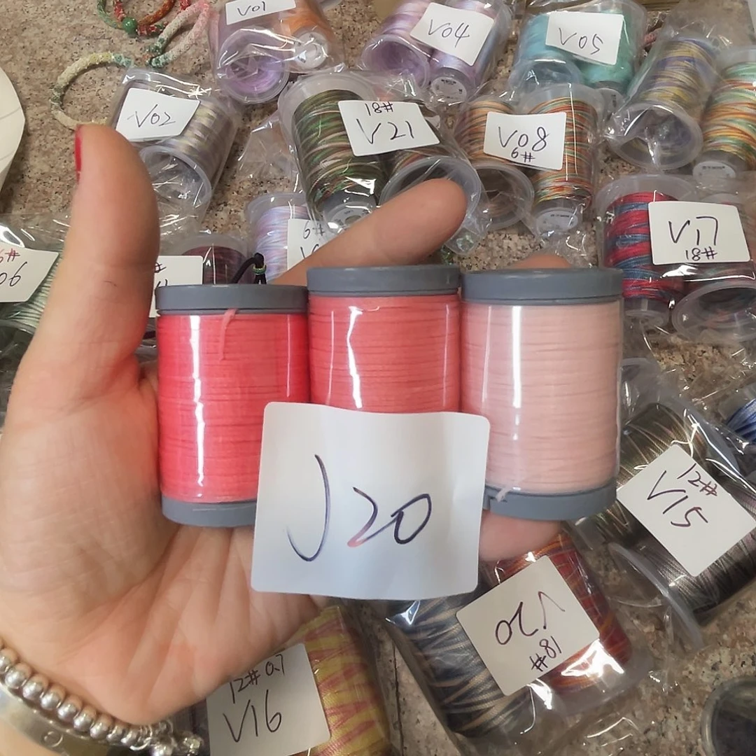聚酯纤维J20扁蜡3色0.8