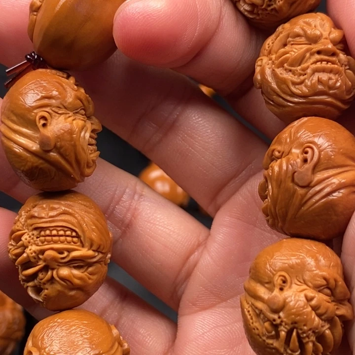 豆***哥橄榄核手串/手链獠牙恶僧