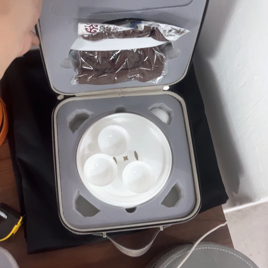 旅行套装骨瓷盖碗套装骨瓷超薄