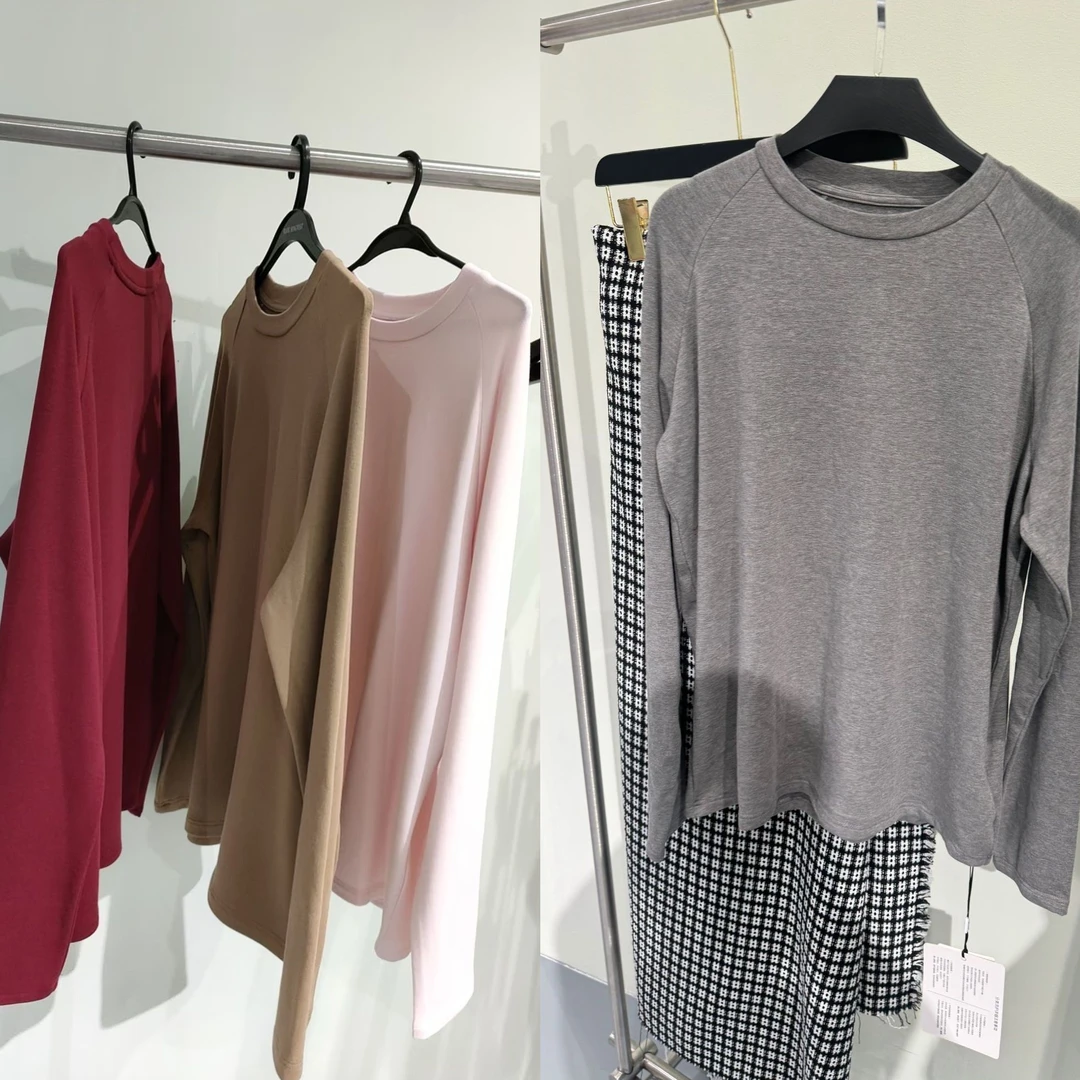 YEER·SHOP【基础百搭款～】秋季新款纯色基础百搭款多色磨毛T恤