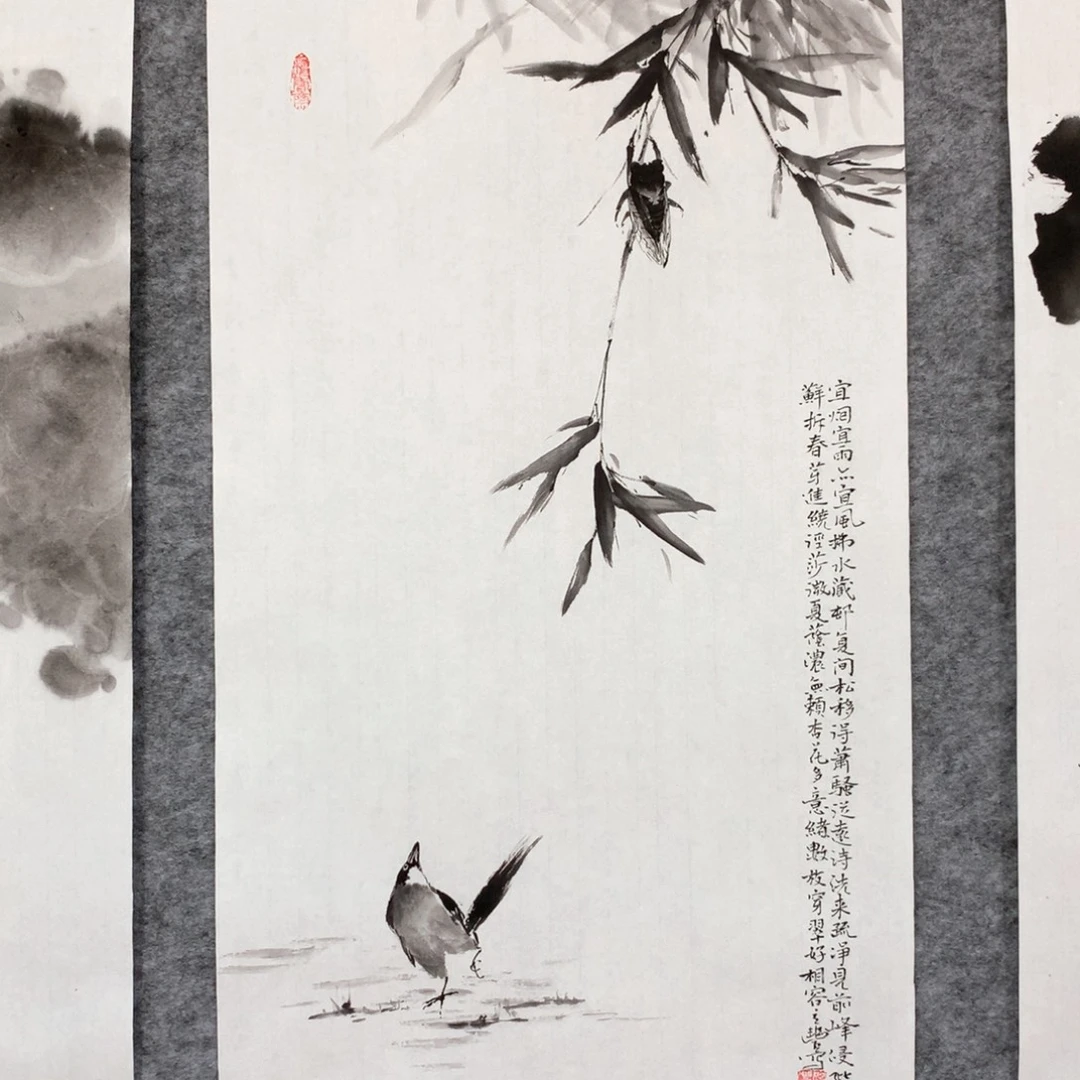 国画花鸟作品写意