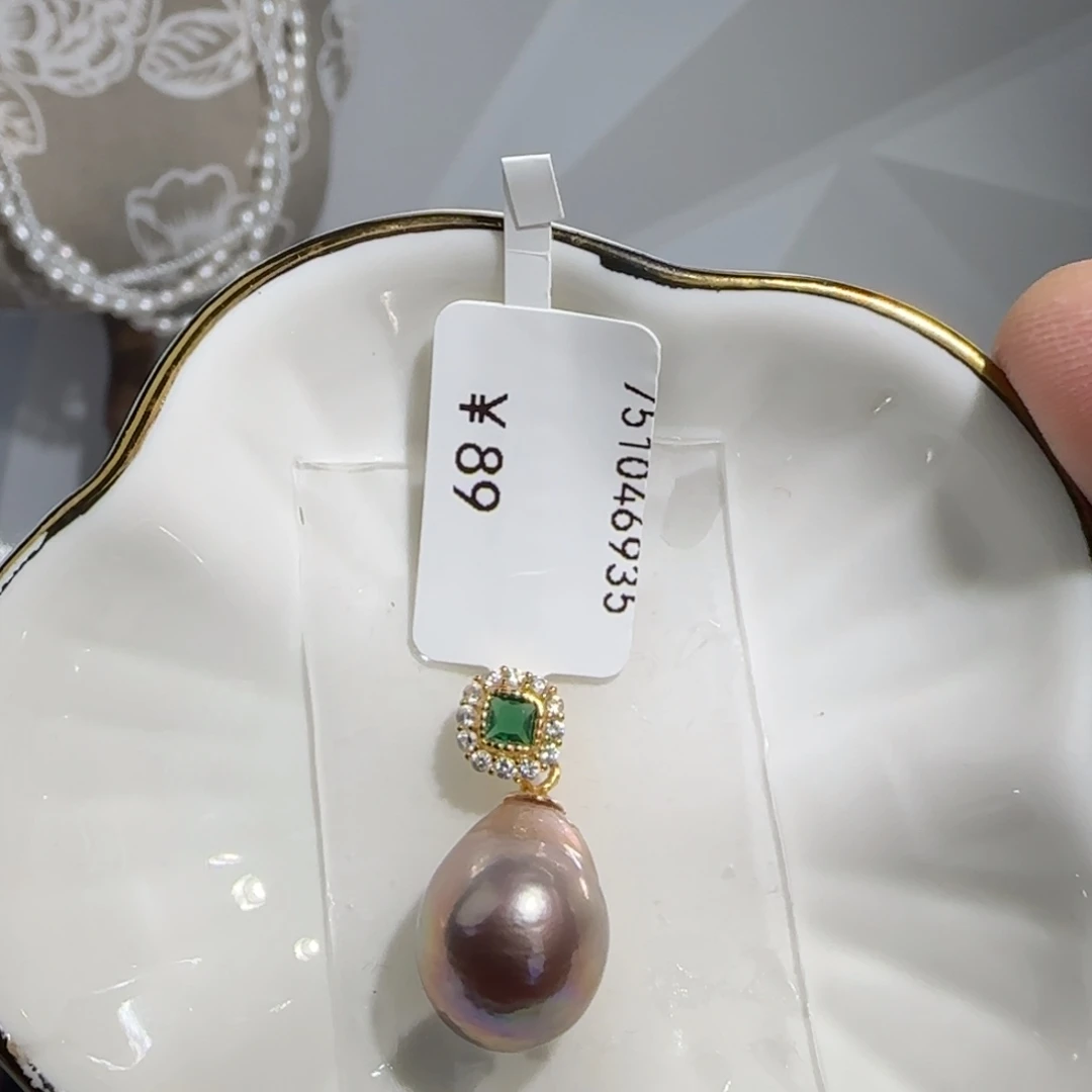 淡水珍珠颈饰银S925镶嵌