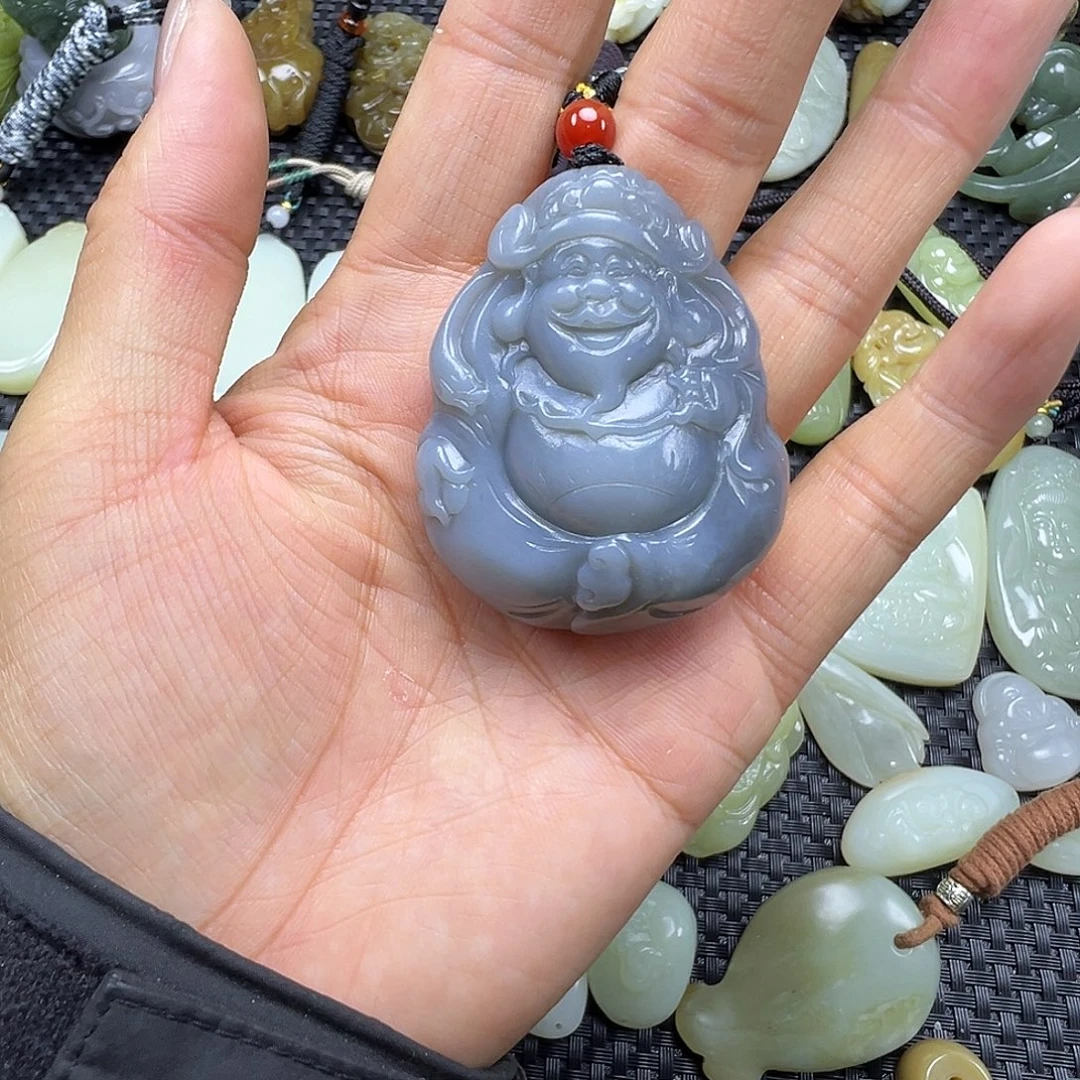 和田玉未镶嵌吊坠(不含链)