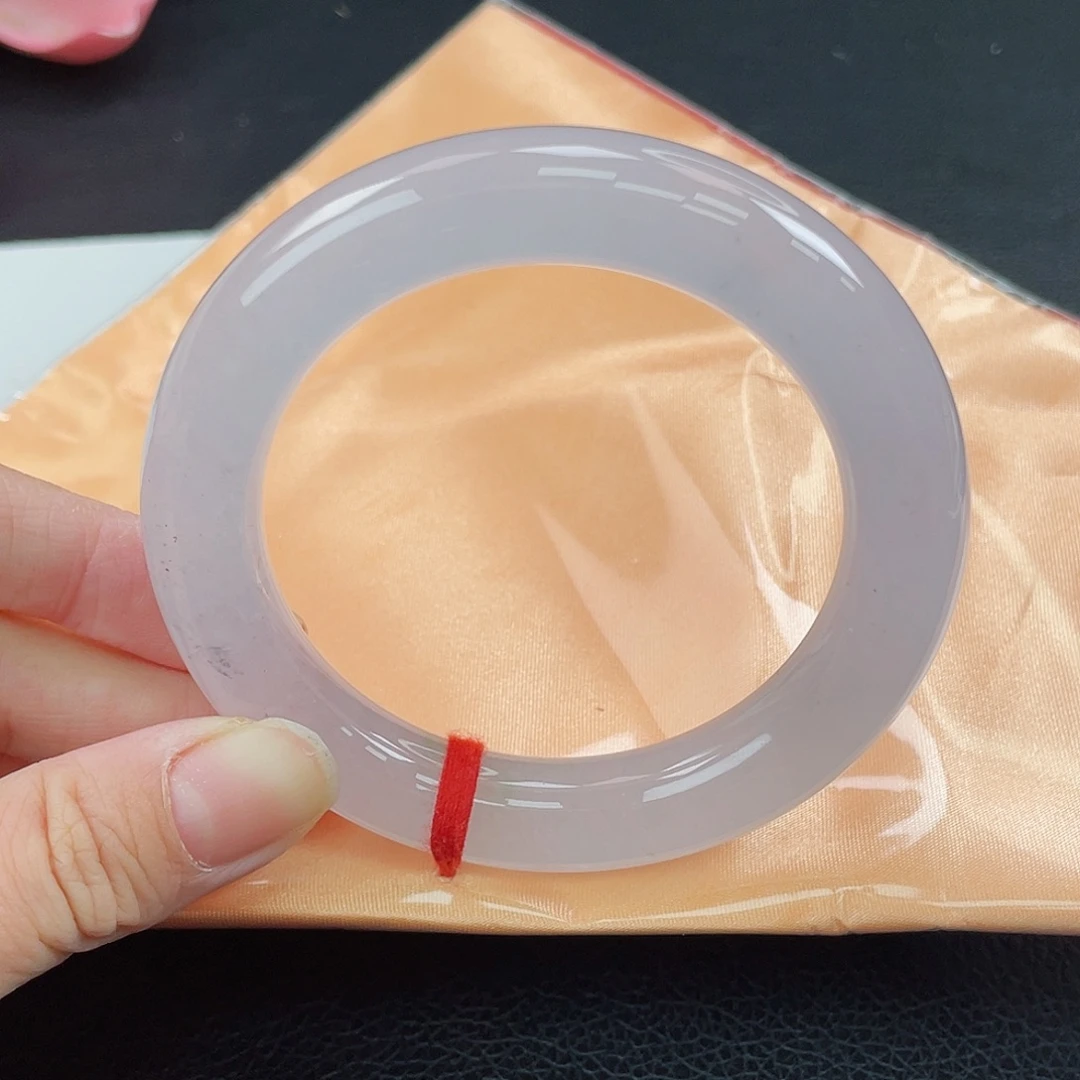 翡翠未镶嵌手镯冰种粉紫