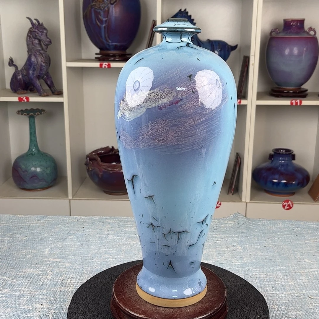 瓷片梅瓶珍品收藏无礼盒