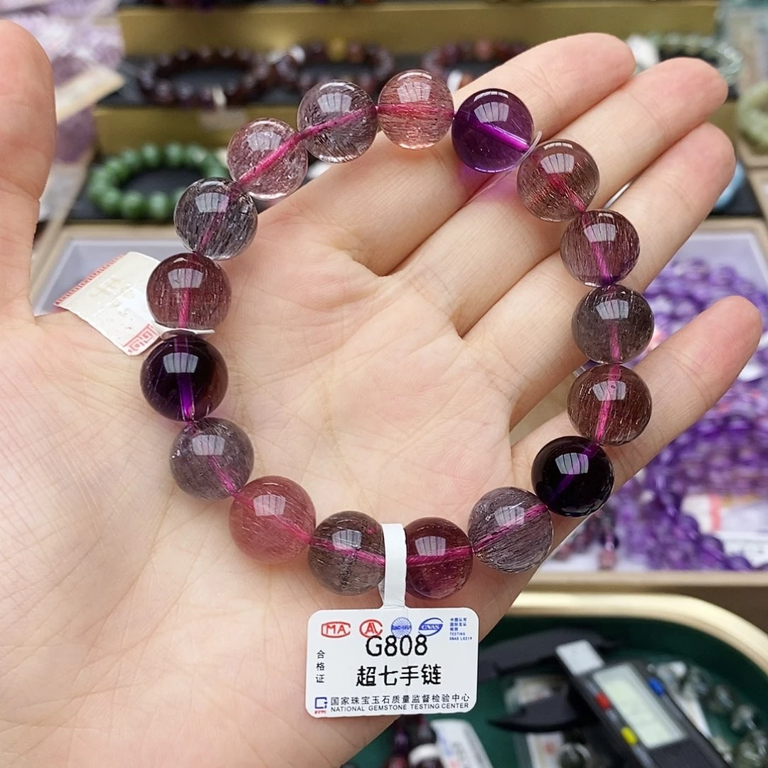 水晶手链未镶嵌G808 超七 12m+