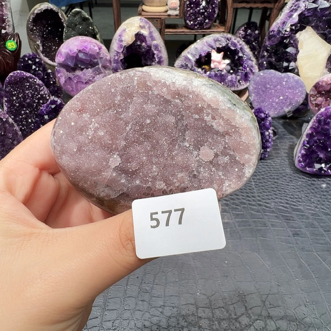 珠宝半成品紫晶未镶嵌