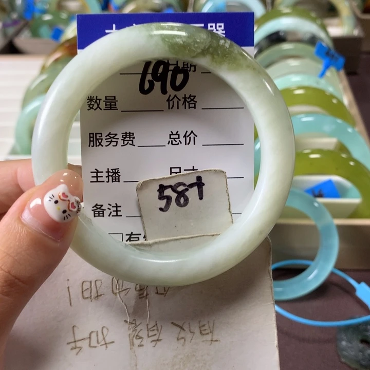 未镶嵌蛇纹石玉手镯690