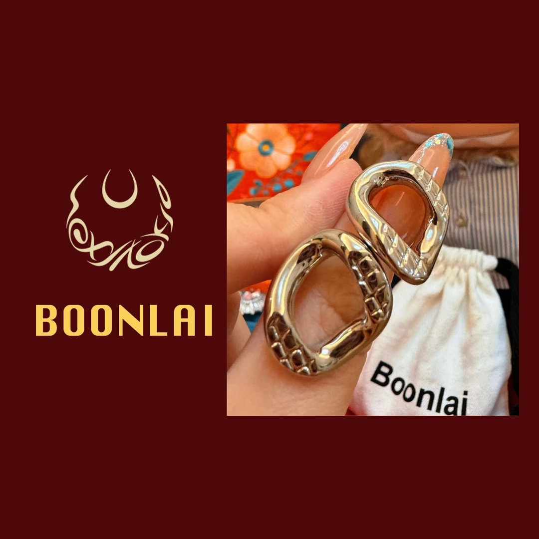 铜合金耳饰 Boonlai 金属马蹄形耳环1329