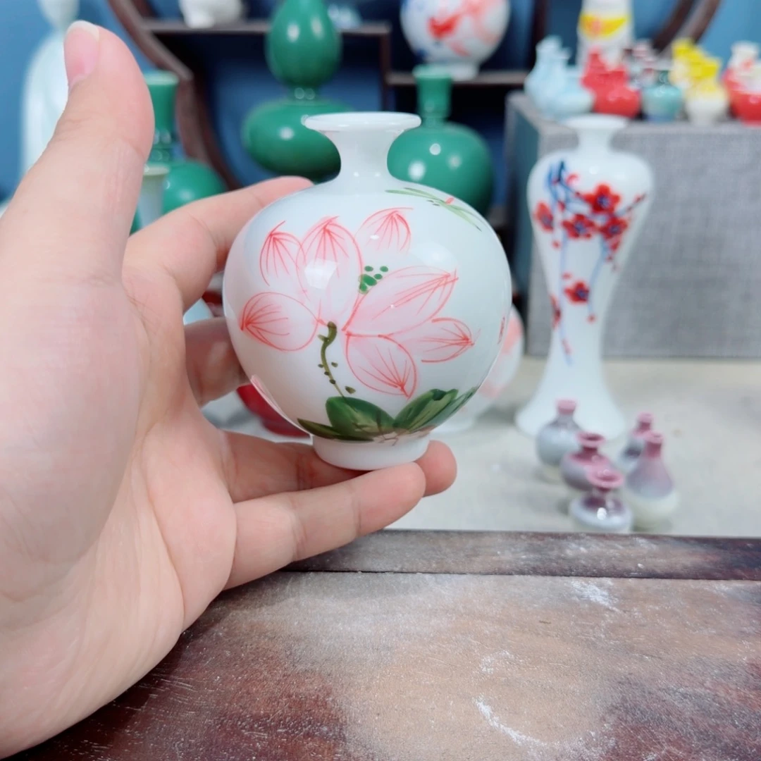 陶瓷手工小花器摆件