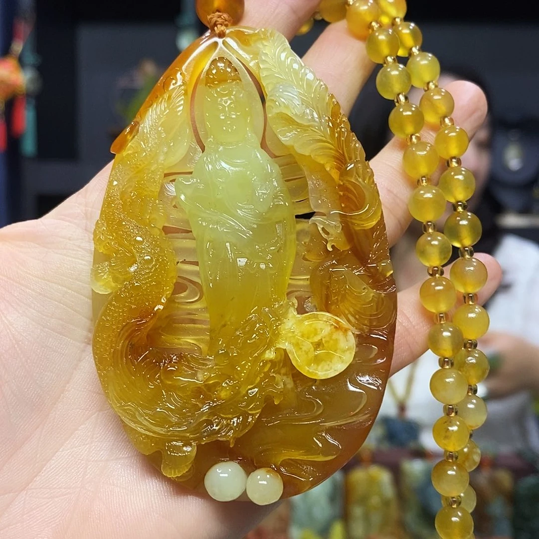 未镶嵌岫玉挂件吊坠