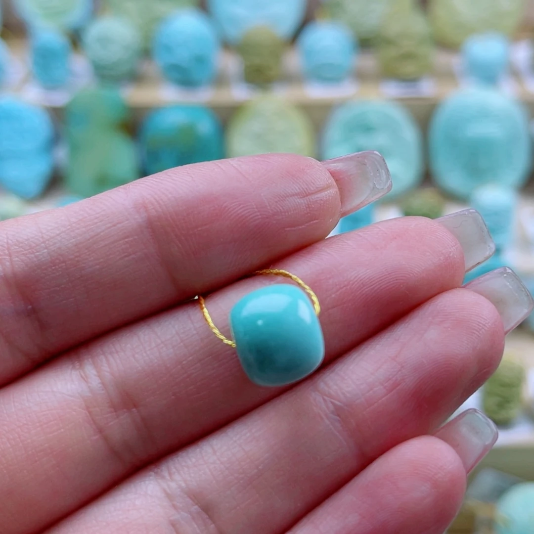 绿松石未镶嵌珠宝奇石10mm