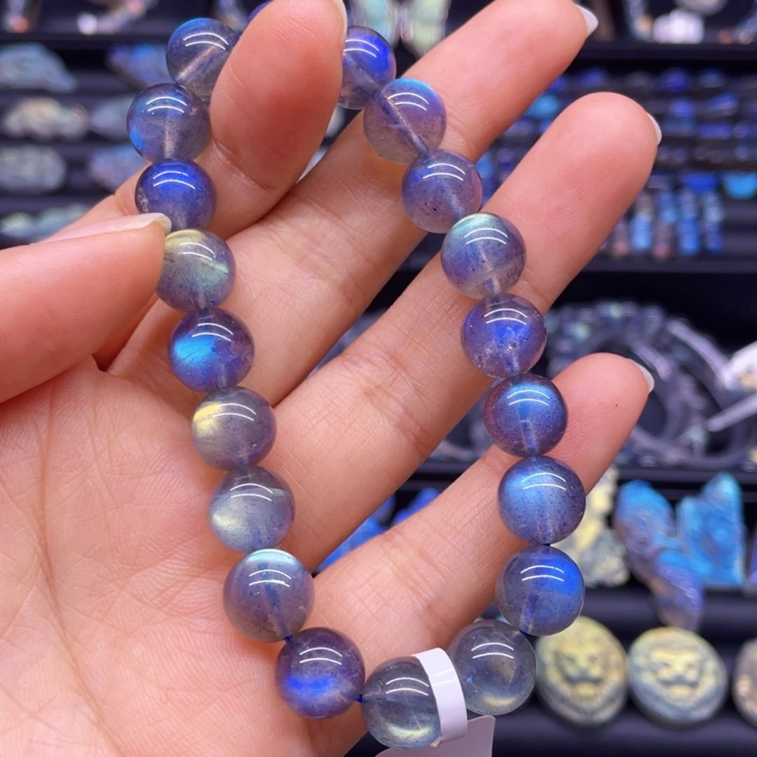 未镶嵌手串长石毛*豆9.9左右