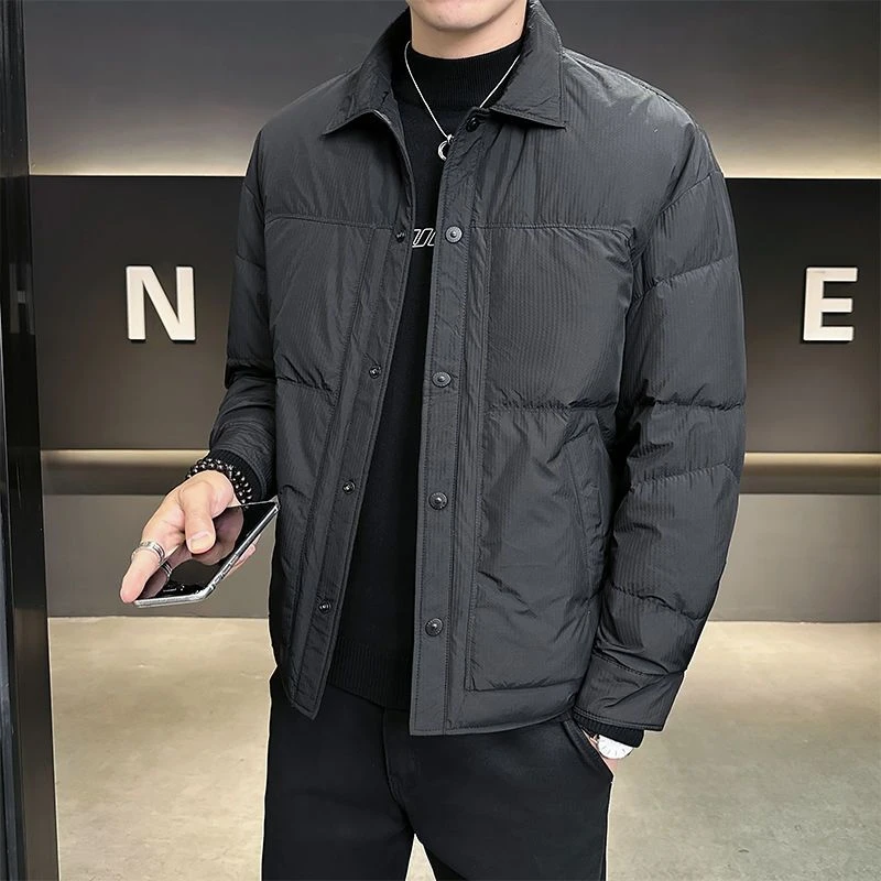 波司断码男士冬季轻薄新国标羽绒服新款高级短款气质简约外套鸭