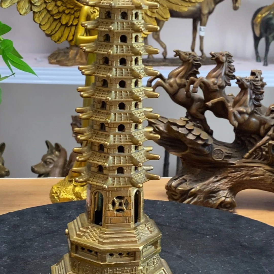 黄铜材质，文昌塔，高30